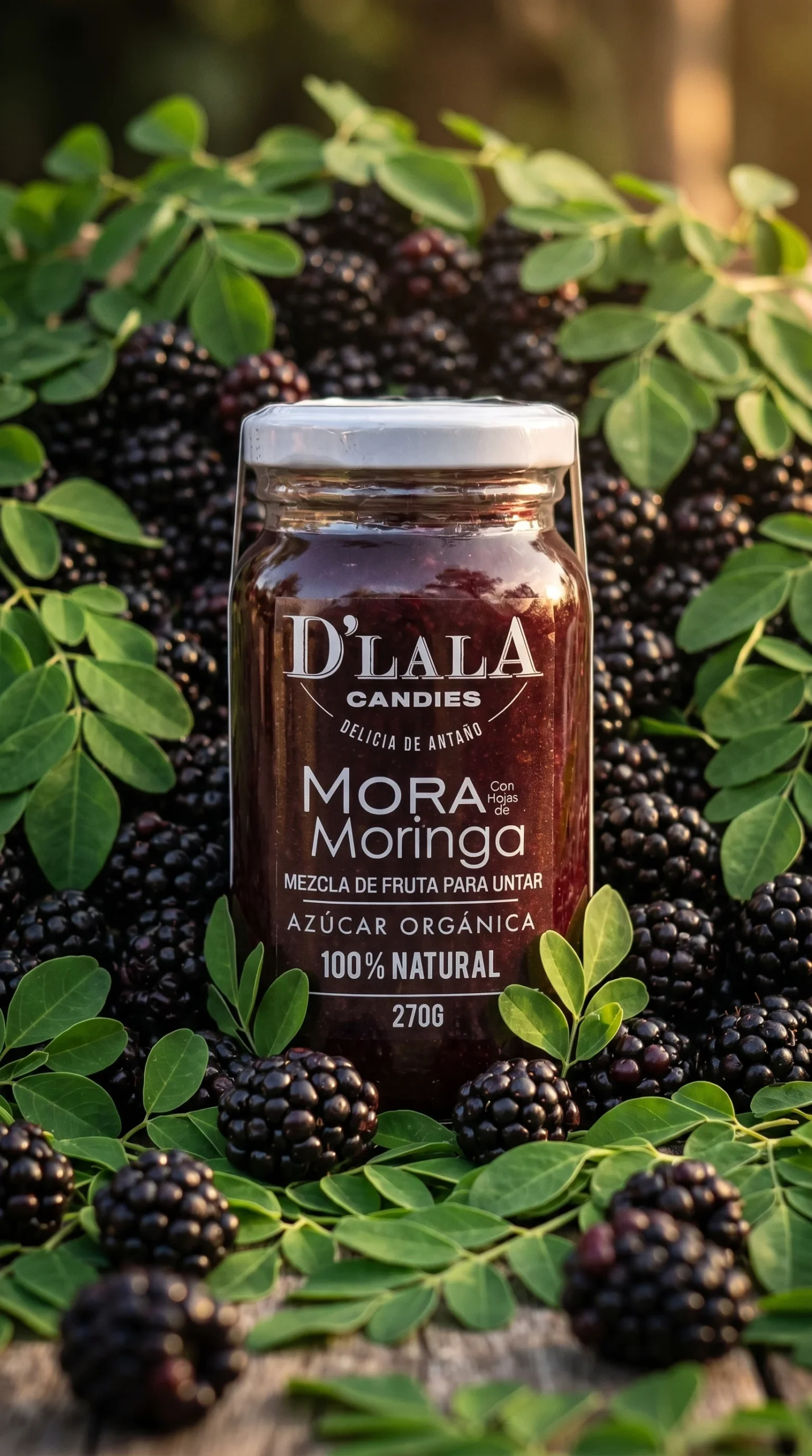 MORAS con hojas de Moringa